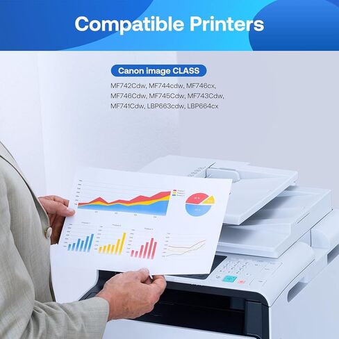 خرطوشة حبر بديلة 055H 055 لطابعة Canon 055H 055 متوافقة مع طابعة Canon Color ImageCLASS LBP663cdw MF742Cdw MF744cdw MF746Cdw MF743Cdw MF741Cdw in Kuwait