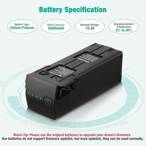 بطارية FirstPower Mavic 3 Pro بقدرة 5000 مللي أمبير في الساعة، بطارية طيران ذكية متوافقة مع DJI Mavic 3/Mavic 3 Pro/Mavic 3 Cine/Mavic 3 Pro Cine/Mavic 3 Classic/Mavic 3 Enterprise Series Drone in Kuwait