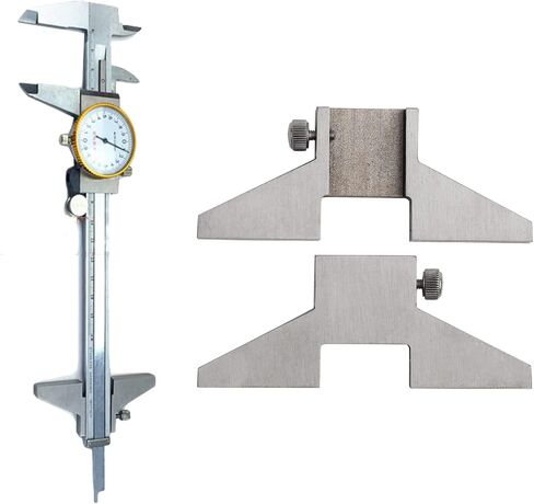 Walfront Caliper Depth Base Steel 2.76 x 0.31 x 1.18in Caliper Depth Gauge Attachment for Dial Digital Vernier Caliper, Angle Measuring Caliper in Saudi Arabia