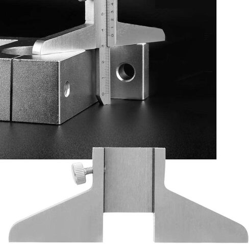 Walfront Caliper Depth Base Steel 2.76 x 0.31 x 1.18in Caliper Depth Gauge Attachment for Dial Digital Vernier Caliper, Angle Measuring Caliper in Saudi Arabia