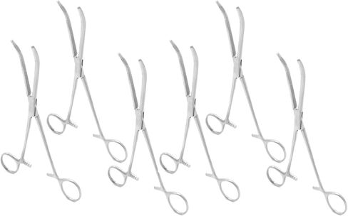 6-Piece Curved 10" Fishing Hemostatic Forceps Set - Stainless Steel Locking Tweezer Clamps - Ideal Hemostats for Nurses, Fishing Forceps, Crafts and Hobby in Saudi Arabia