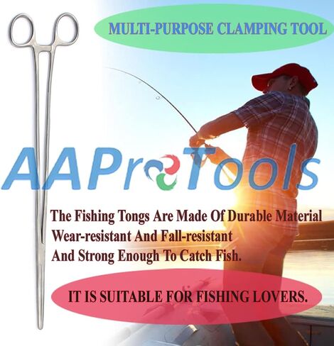 6-Piece Curved 10" Fishing Hemostatic Forceps Set - Stainless Steel Locking Tweezer Clamps - Ideal Hemostats for Nurses, Fishing Forceps, Crafts and Hobby in Saudi Arabia