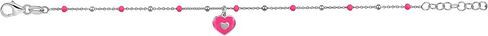 UNICORNJ Sterling Silver 925 Bracelet for Girls Charm with Enamel Beaded Chain 6.25" in Saudi Arabia