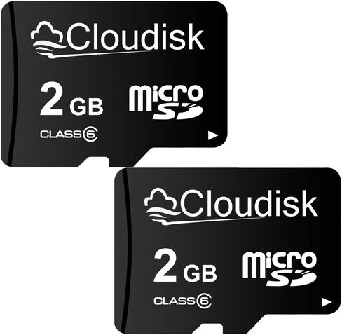 Pack of 2 Micro SD Card 1GB Flash Memory Card C4 with SD Adapter (1 GB) in Saudi Arabia