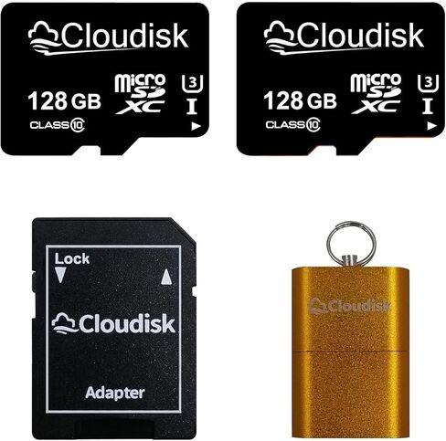 Pack of 2 Micro SD Card 1GB Flash Memory Card C4 with SD Adapter (1 GB) in Saudi Arabia