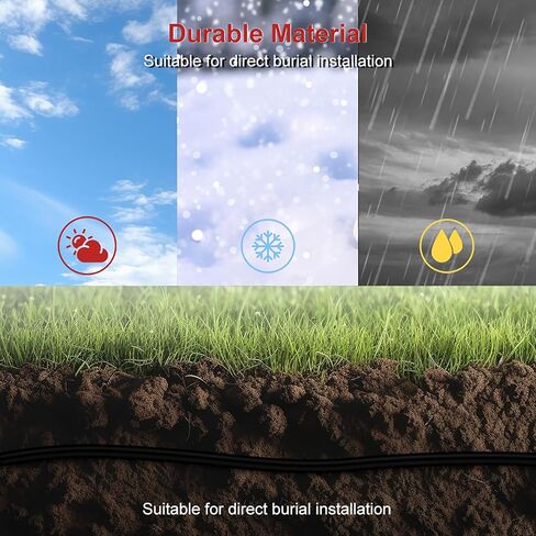 Cat7 Ethernet Cable 650ft Pure Copper: Fluke Tested Cat 7 Easy Pull Cable, Triple Shielded CMR, Outdoor/Indoor Direct Burial in Wall, POE Ethernet Wire, 10G 1000Mhz Roll Spool in Kuwait