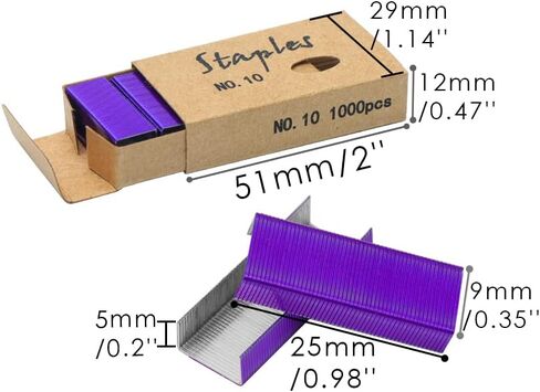 4 Pack Colored Staples Set Mini Staples #10 Metal Staples Refill for Desktop Staplers, Jam Free No.10 Staples for Mini Stapler Stapling Refills 1000pcs Staples Per Pack in Saudi Arabia