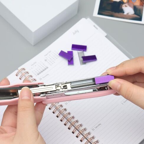 4 Pack Colored Staples Set Mini Staples #10 Metal Staples Refill for Desktop Staplers, Jam Free No.10 Staples for Mini Stapler Stapling Refills 1000pcs Staples Per Pack in Saudi Arabia