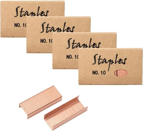 4 Pack Colored Staples Set Mini Staples #10 Metal Staples Refill for Desktop Staplers, Jam Free No.10 Staples for Mini Stapler Stapling Refills 1000pcs Staples Per Pack in Saudi Arabia