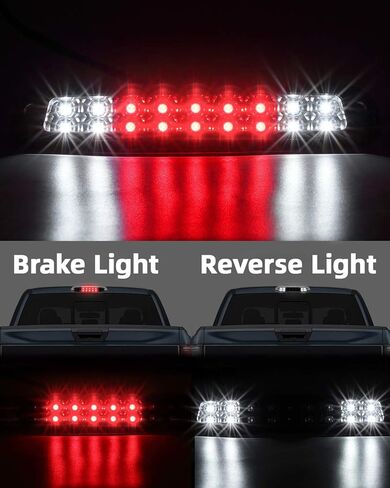 ISSYAUTO LED ضوء الفرامل الثالث متوافق مع 1999-2016 F250 F350 Super Duty 1993-2011 Ranger، أضواء الفرامل الثالثة مصباح شحن خفيف للتركيب العالي in Kuwait