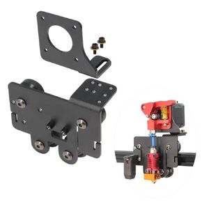 Ender 5 pro Direct Drive Upgrade Kit Aluminum Alloy Plate with 4pcs Pulleys Easy Print TPU Flexible Filament for Ender 5 Pro/Ender 5/Ender 5 Plus (Plate-Ender 5 Series)