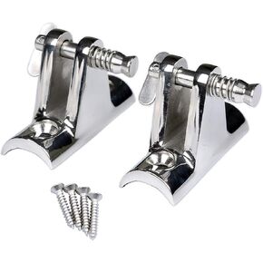 Thorn Boat Bimini Top Deck Hinges Fitting Concave Base Hardware with Removable Pins Pair of 2