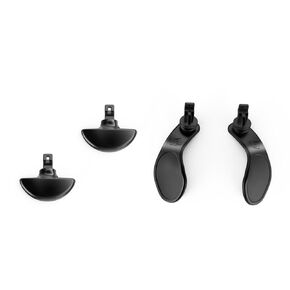 Hzxkqmil Metal Back Paddles for PS5 Edge Controller, 4pcs Metallic Paddles Trigger Buttons Replacement Accessories for PS5 Edge Controller (Black)