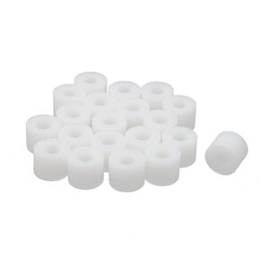 uxcell Plastic Round Insulation Column Standoff Support Spacer Tube 12x9mm 180pcs White
