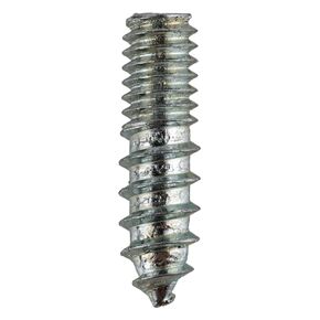 #8-32 X 5/8" Zinc Hanger Bolts Self-Tapping Breadboard Screws | Pack of 10 | Thread Wood Screw Fasteners for Cabinet Knobs Other Handles | SCR-C743-83216ZP