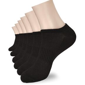 GymBrave Ankle Athletic Running Socks Thin Low Cut Compression Sports Socks for Men and Women(6 Pairs)