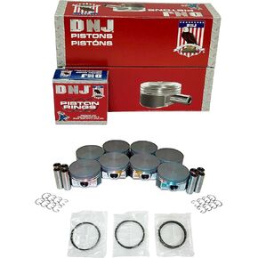 DNJ PRK3168 Piston and Ring Kit For 2004-2009 Buick Cadillac Chevrolet GMC Hummer Isuzu Pontiac Saab Ascender Avalanche Avalanche 1500 0 4.8L,5.3L V8 OHV 16V Naturally Aspirated L33,L59,LC9,LH6,LH8
