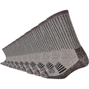 EnerWear Men's 10P Merino Wool Cushion Outdoor Trail Crew Socks
