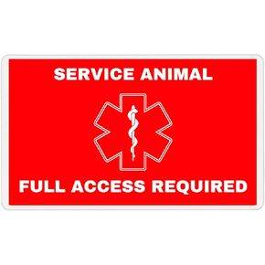 Service Dog ID Badge, Service Animal ID Card, ADA Info Card (SDB-106)