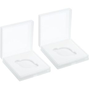 PATIKIL 40.5mm Lens Filter Case, 2pcs Camera Filter Case Portable Lens Filter Box Water Resistant Dustproof Plastic for Photography Filter Storage