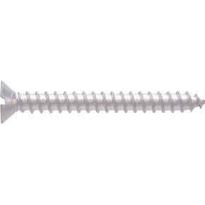 Hillman 999 Aluminum Flat Head Slotted Wood Screw 10 x 1 1/4 in. 18-Pack