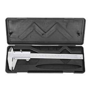 Professional Caliper, High Accuracy Carbon Steel Measuring Tool Caliper for Inside, Outside, Depth and Step Measurements, 0-150mm