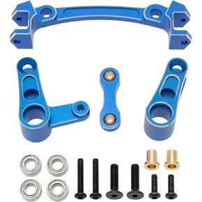 DKKY Mojave 4S Steering Set Steering Bellcrank for Arrma Mojave 4S 4X4 BLX 1/8 RC Car Upgrades Parts, Replacement for #ARA340200 (Blue)