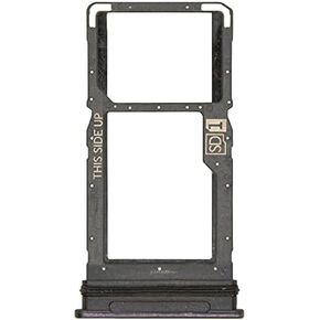 2X Single SIM Card Tray Slot Holder Replacement Compatible with Motorola Moto One 5G Ace XT2113 (Gray)