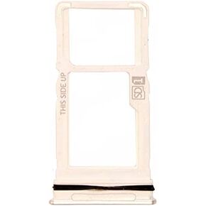 2X Single SIM Card Tray Slot Holder Replacement Compatible with Motorola Moto One 5G Ace XT2113 (Gray)