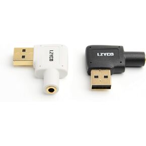 USB Audio Adapter 2 Packs,USB to Audio Jack External Stereo Sound Card with One 3.5mm Aux TRRS Headphone or Headset to USB Adapter for Integrated Audio Out & Microphone in, Do Not Work for TV