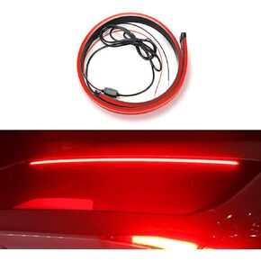 Miytsya 1 PC LED Third Brake Light Strip, Universal Red 3rd Brake Light Bar Sequential Turn Signals, IP67 Waterproof Flash Flexible High Mount Stop Light for Jeep Pickup Truck RV SUV (39.4 Inch)