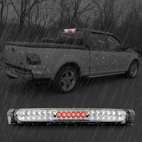 High Mount 3rd Stop Light Assemblies, Compatible with Ford 1997-2004 F150 / 2004 Heritage Third Center Cargo Reverse Rear LED Brake Light Bar Taillight (Smoke)