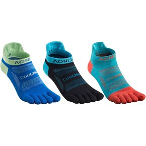 Azarxis Toe Socks Running Five Finger Socks for Men Women 3 Pairs Ankle Quarter Athletic Sport Socks