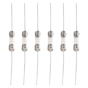 Heyiarbeit Glass Tube Fuses Axial with Lead Wire Slow-Blow Time-lag Fuses 5x20mm 15A 250V for Replacing or Repairing Many Home Electronics 6Pcs (T15A)