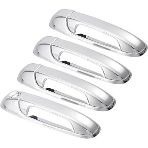 Exterior Side Door Handle Cover Trim Outer Door Handle Cover Decorationfor for Jeep Liberty 2002-2007 Chrome Plated ABS (Set of 4)