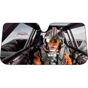 Plasticolor 003702R01 Star Wars Snow Speeder Accordion Style Front Windshield Sunshade