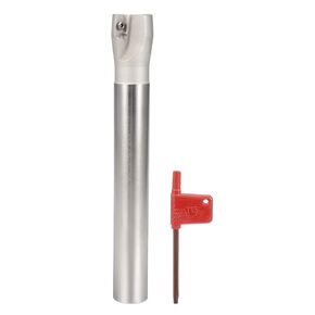 uxcell 1" x 8" Indexable End Mill 2 Flute 90 Degree BAP400R R0.8 for APMT1604 Insert