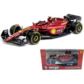 Bburago 1:43 Latest 2022 F1-75#55 Carlos Sainz 1/43 Alloy Racing F1-75#55 Luxury Formula One Static Die Cast Vehicles Collectible Car Model Collection Gifts (Standard F1-75#55)