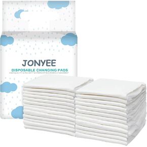 Basics Dog and Puppy Pee Pads with 4-Layer Leak-Proof and Quick-Dry Design for Potty Training, 13" x 17" Ultra Absorbent Disposable Changing Pads for Small Pets -White(50 Count)