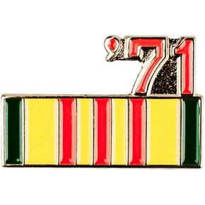 1971 Vietnam Service Ribbon Hat/Lapel Pin 7/8 Inch