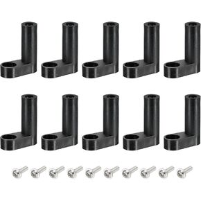 MECCANIXITY PCB Plastic Fixed Feet Circuit Board Standoff Black Mounting Spacer 20mm with M3 Screw for Mainboard Game Console, 20 Set