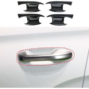 Korlot Carbon Fiber Exterior Door Handles Bowl Cover Trim for 2019-2023 Hyundai Palisade