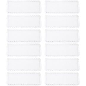 DIY Cross Stitch Bookmarks, 12PCS Blank Embroidery Book Marks Ornaments, White Cross Stitch Fabric for Needlework, DIY Art Crafts Sewing Projects Reader
