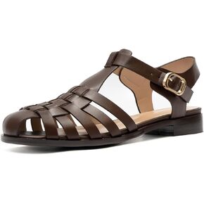 Women's Flat Leather Roman Sandal