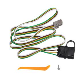 Vehicle 4-Pin Trailer Wiring Harness Kit, for Chevrolet Equinox 2010-2017 Black, 1 Set