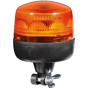 HELLA 010979011 RotaLED Flexible Mount Beacon Warning Light, Rotating Pattern, Waterproof, 12/24V, Amber