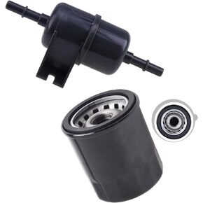 Fuel Filter AM117584 AM118131 Oil Filter kit Compatible with John Deere Gators Series RSX 850i 860i XUV 590i 620i 625i 825i X720 X724 X728 X729 X730 X734 X738 X739 425 445 455