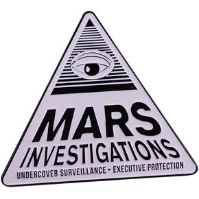 Mars Investigations TV Show 1.8" Enamel Pin Badge