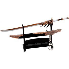 8.7 inches Monster Hunter World Iceborne Monster Rathalos Sword Metal Weapon Model Collection