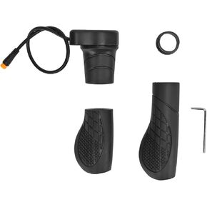 Split Waterproof Connector Twist Grip Half Left Hand Speed Control Throttle Handle for Bike Modification - Model 76X